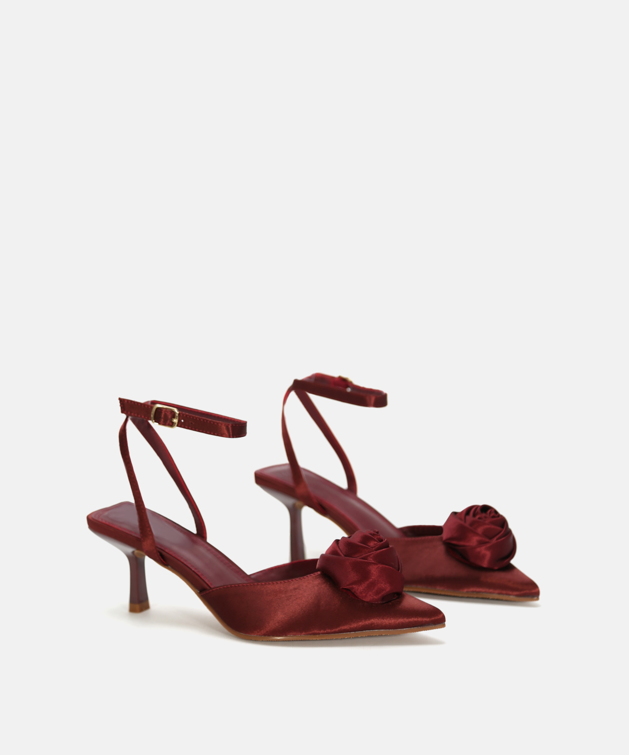 Zapato tac&oacute;n fino flor  image number null